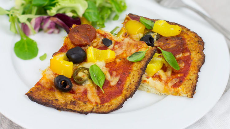 Calories in Cauliflower pizza crust