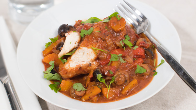 Calories in Chicken cacciatore