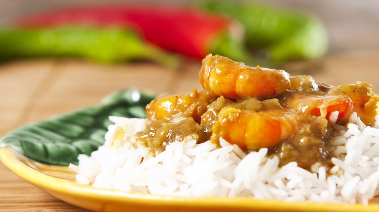 Calories in Chicken and prawn curry