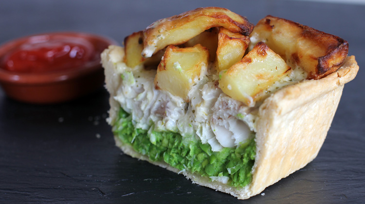 Calories in Fish and chips pie