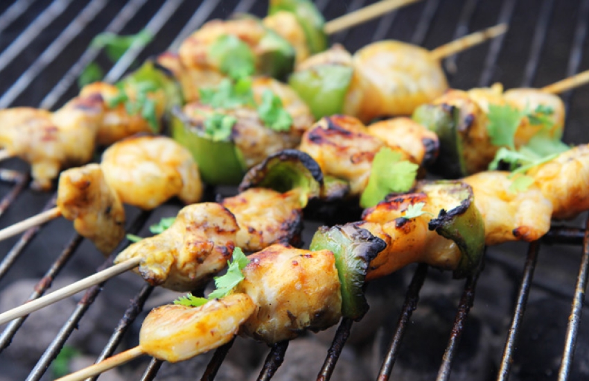 BBQ Prawn & Chicken Skewers Recipe