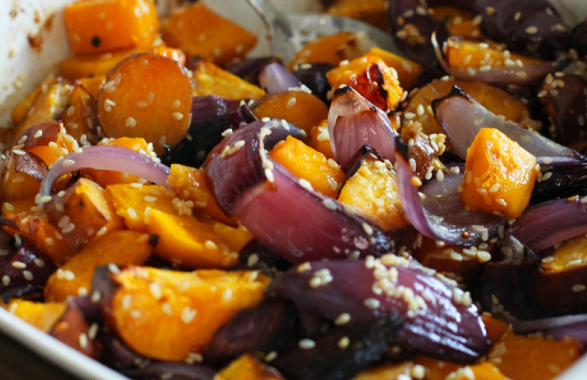 Butternut Squash, Sweet Potato and Red Onion Recipe