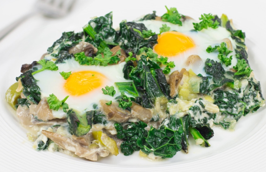 Cavolo Nero Baked Eggs Recipe