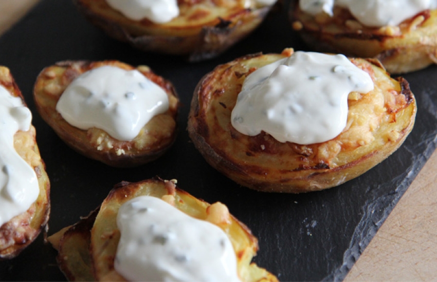 Cheese and Bacon Potato Skins Recipe
