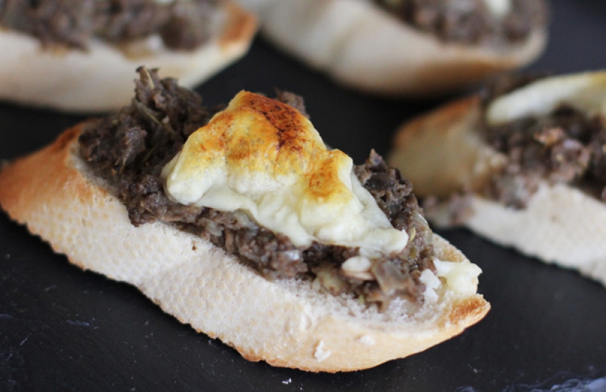 Cheese and Mushroom Bruschetta Recipe