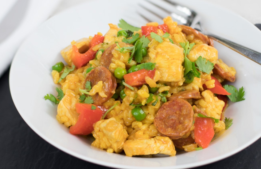 Chicken and Chorizo Paella Recipe