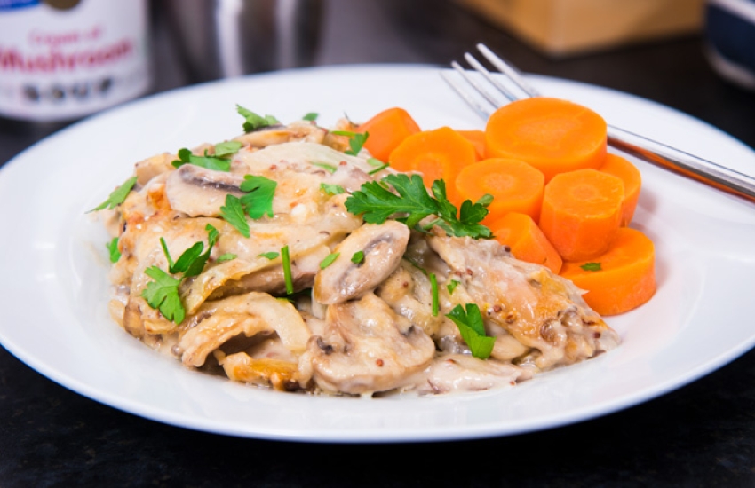 Chicken and Mushroom Bake Recipe