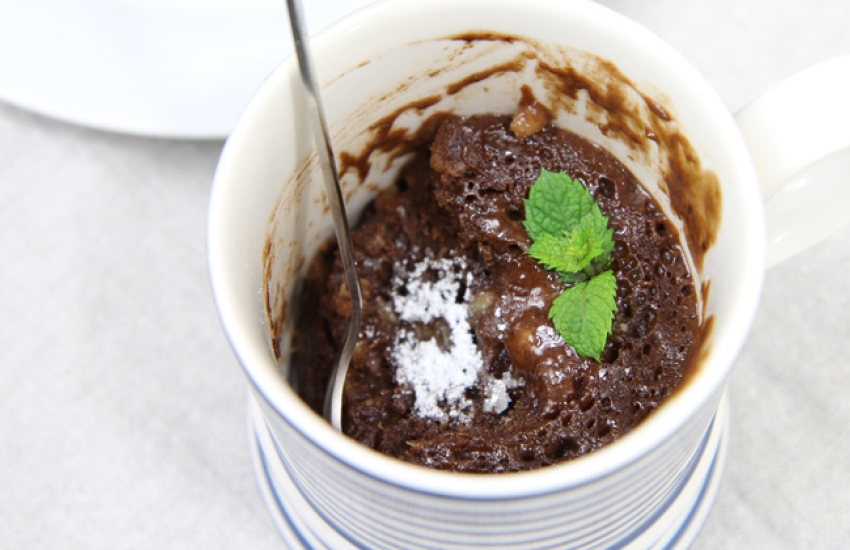 Chocolate & Banana Mug Cake Recipe