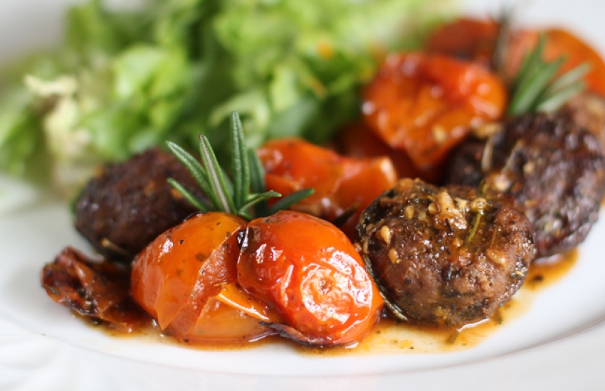 Tomato & Meatballs Bake Recipe