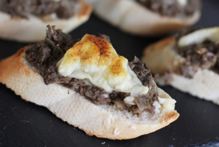 Cheese and Mushroom Bruschetta Recipe
