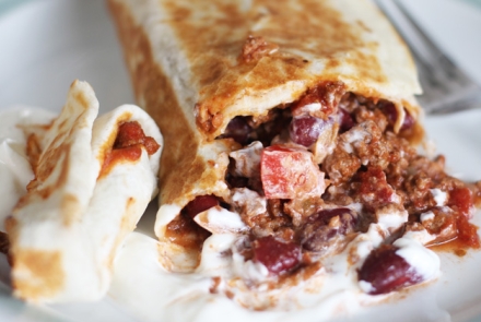 Beef Chili Burrito Recipe